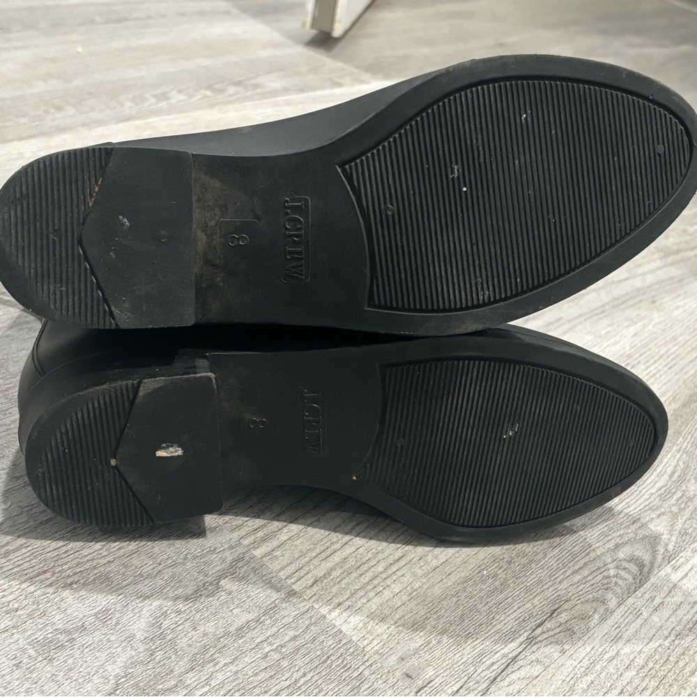 J. Crew Black Chelsea Rain Ankle Boots - Picture 7 of 8